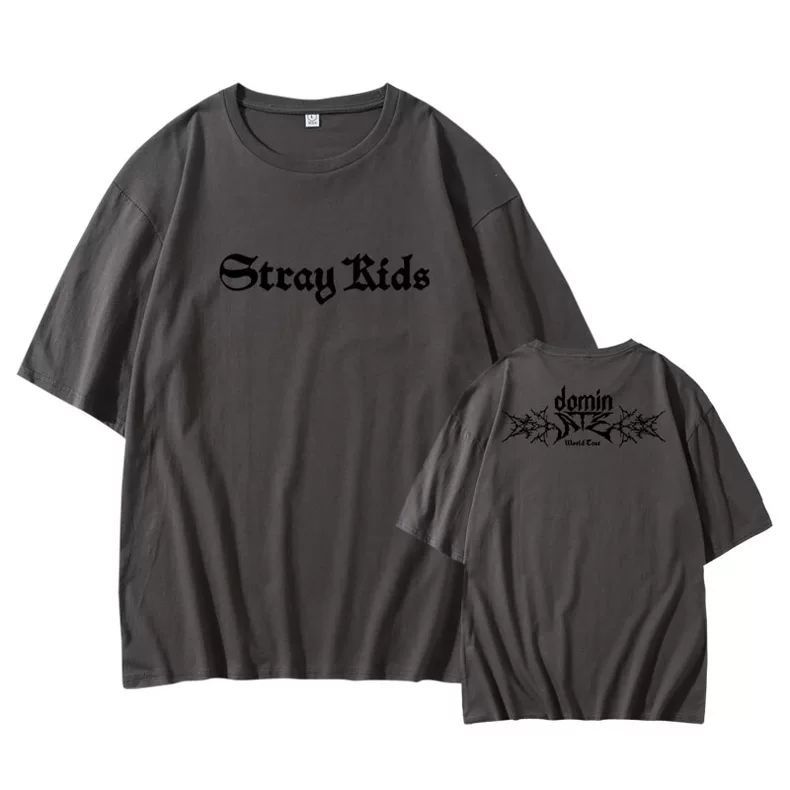 STRAY KIDS DOMIN ATE TOUR T-SHIRTS 100% COTTON
