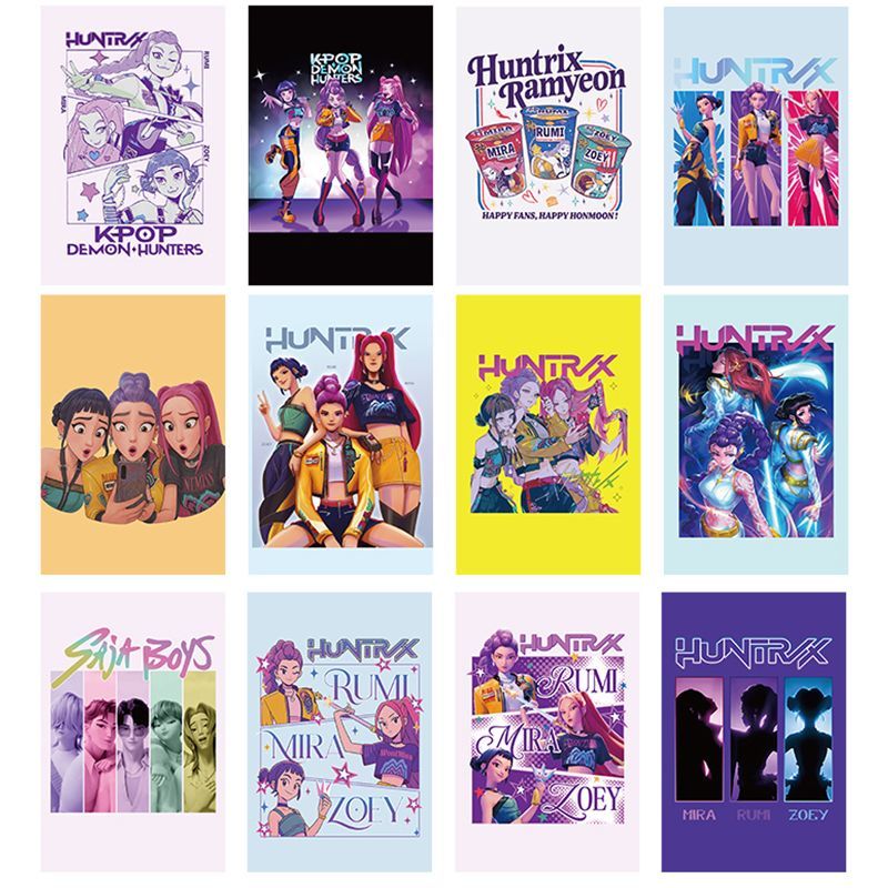KPOP DEMON HUNTERS HUNTR/X SAJA BOYS PHOTOCARDS 55 PCS