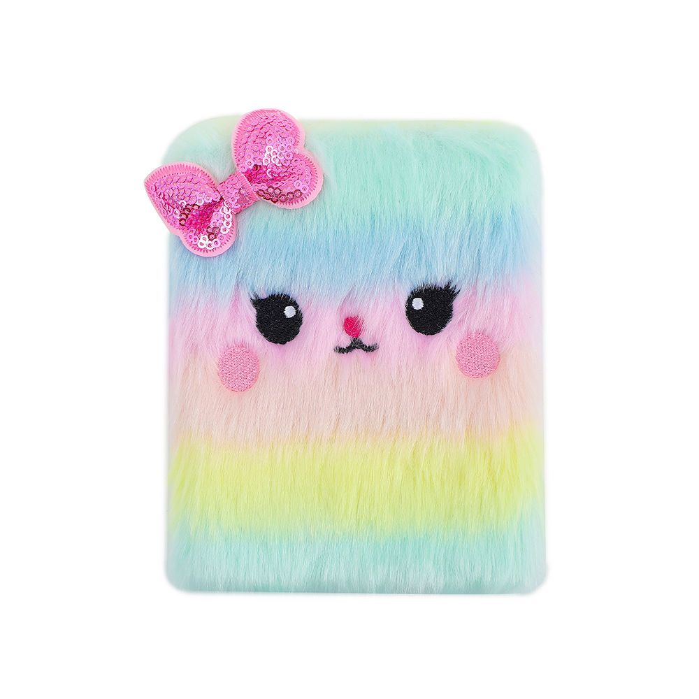 KAWAII NOTEBOOK WITH PLUSH COVER