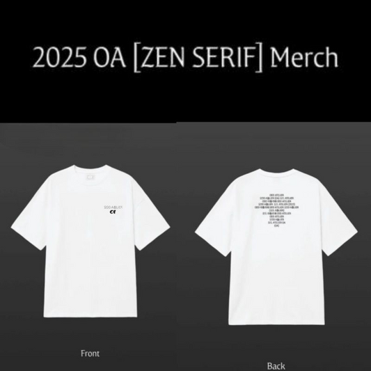 JENNIE (BLACKPINK) ZEN SERIF T-SHIRT 100% COTTON