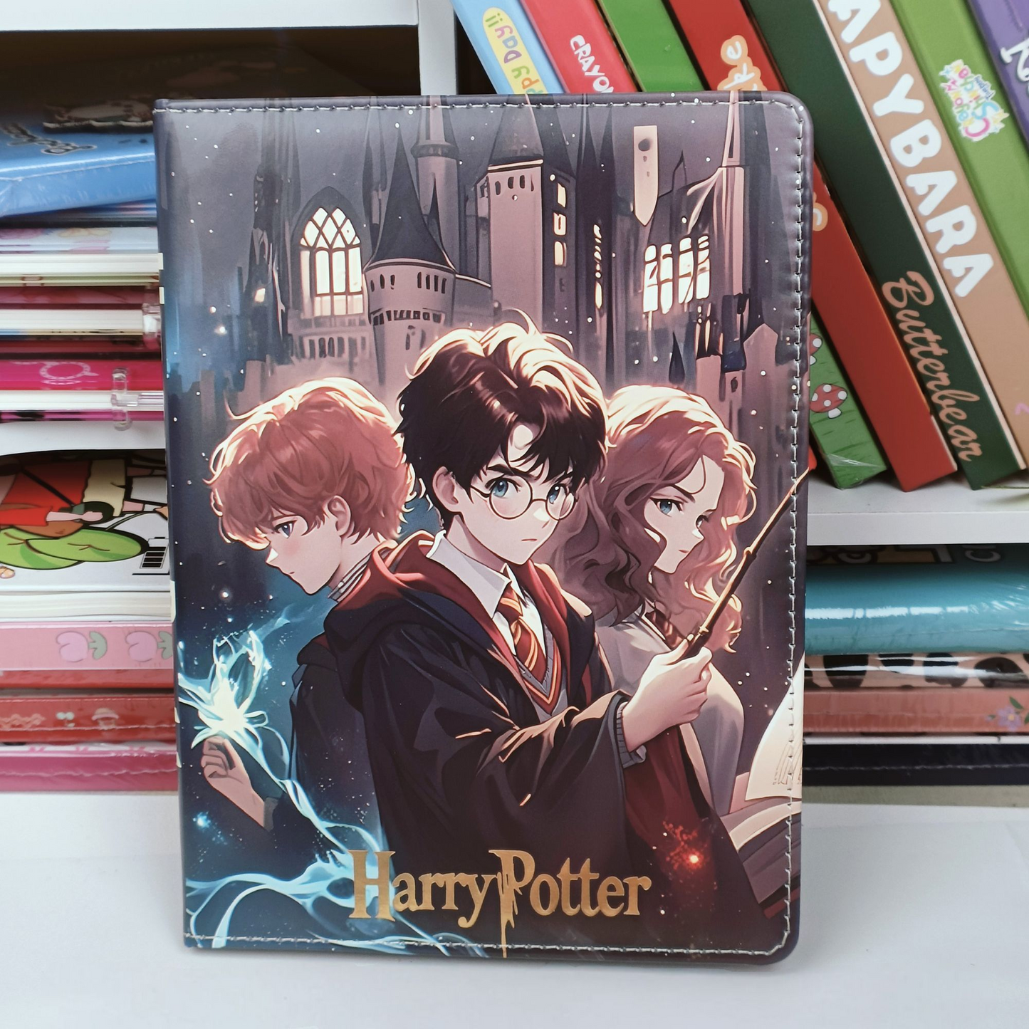 HARRY POTTER NOTEBOOK WITH DECORATED PAGES PAPERBACK