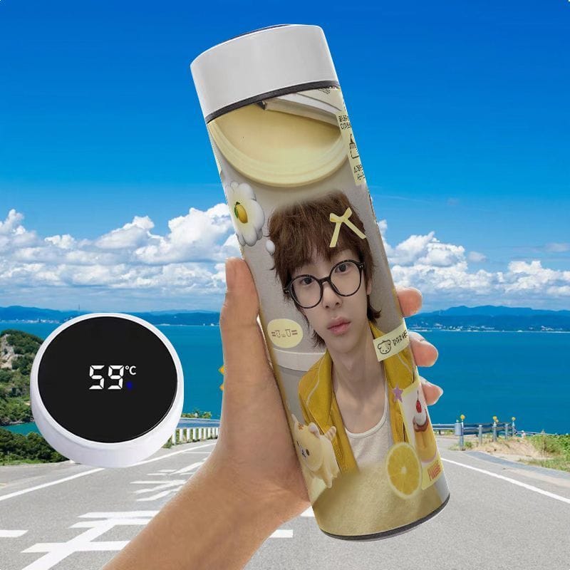 CORTIS THERMAL BOTTLES IN STAINLESS STILL WITH LED DISPLAY