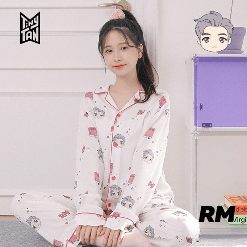 BTS MERCH  TINY TAN MIC DROP PAJAMAS (all members)