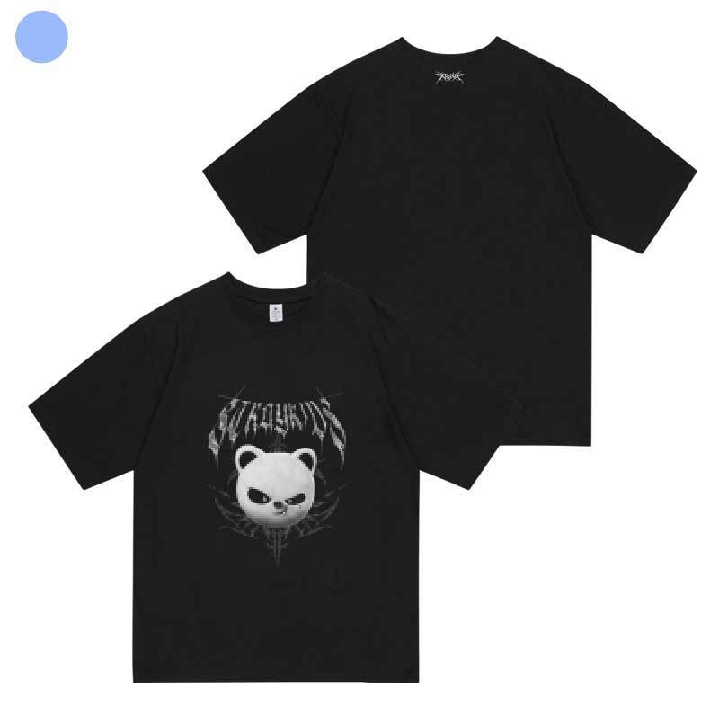 STRAY KIDS MERCH T-SHIRTS EVIL SKZOO 100% COTTON