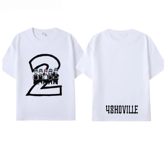 LNGSHOT 4SHOBOIZ Vol.2 4SHOVILLE T-SHIRT 100% COTTON